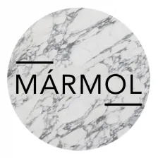 Placa de mármol blanco con veta gris